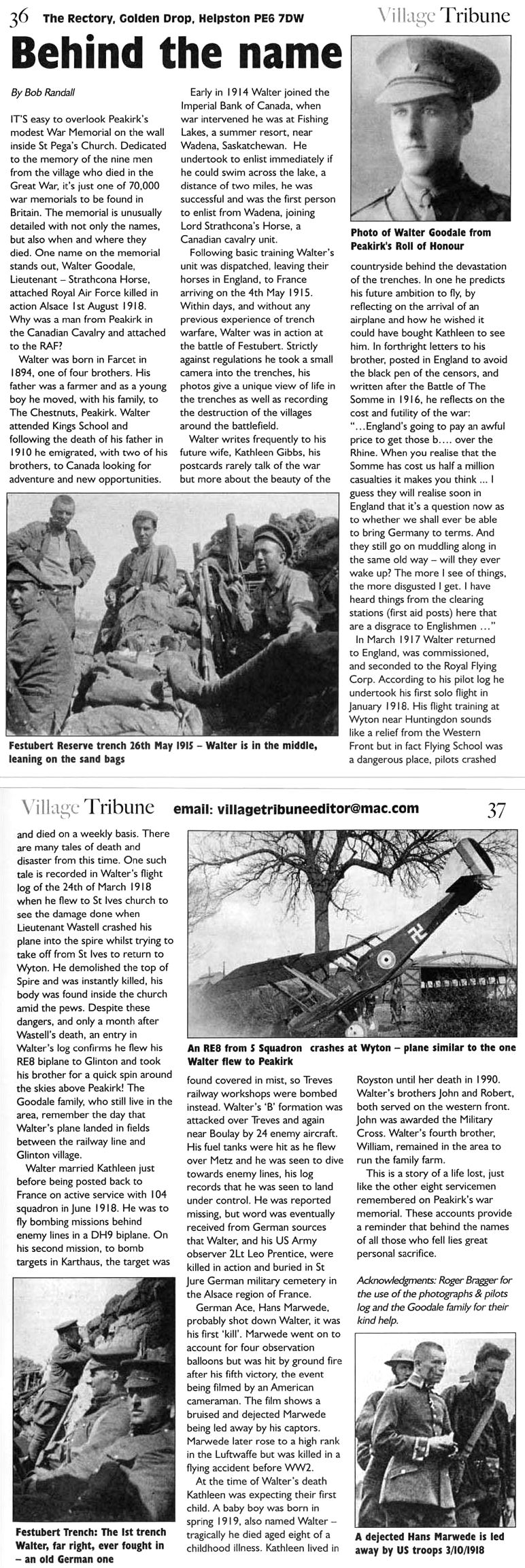 Village Tribune Article
